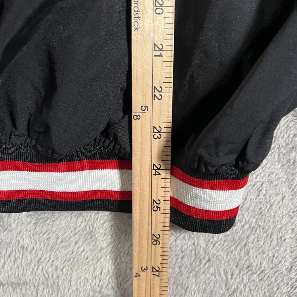 Chicago Blackhawks Starter Jacket Mens Large Black‎ Pullover NHL Hockey 90s Vtg